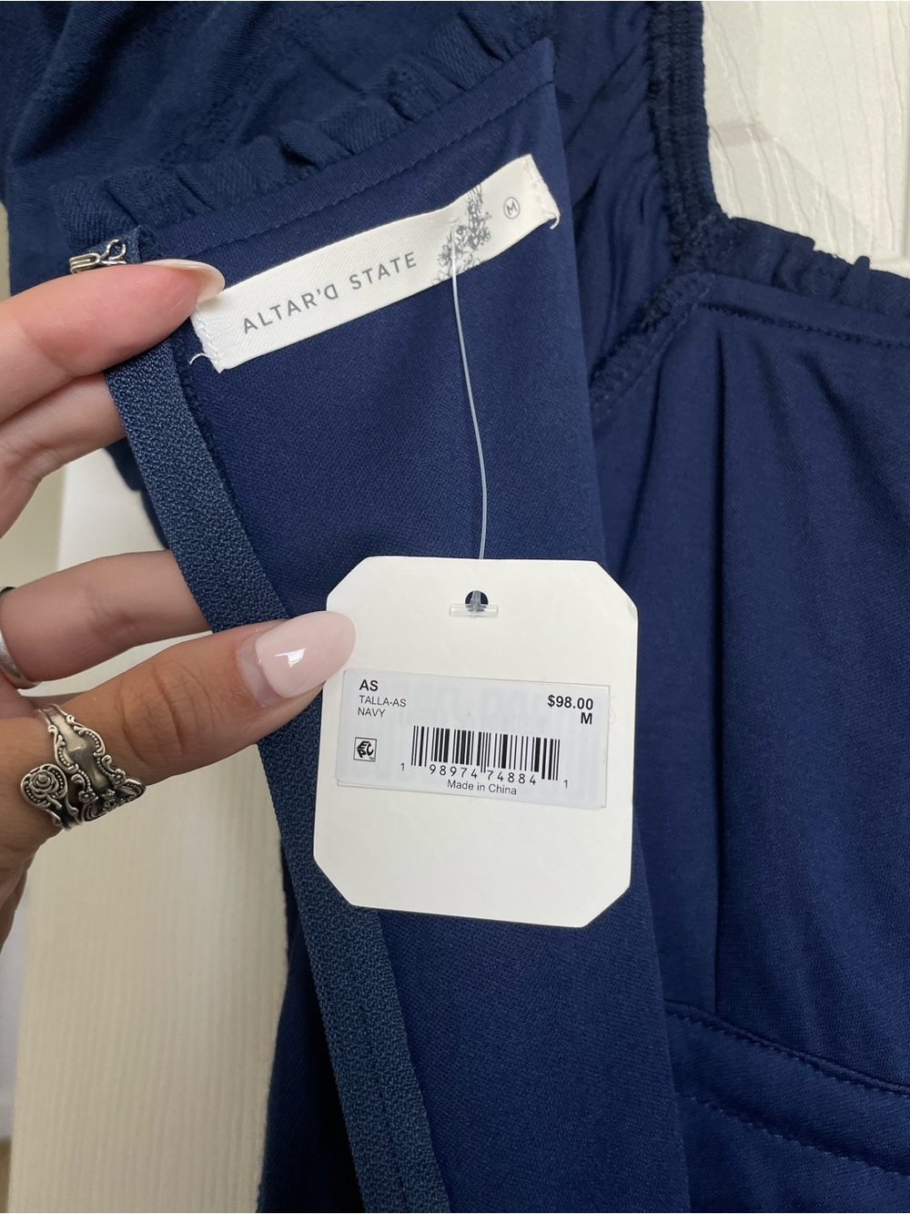 Altar'd State Blue Puff-Sleeve Maxi Dress - Picture 7 of 9